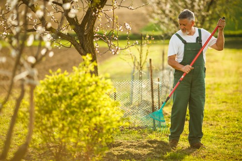 Efficient irrigation system set up in a Uxbridge garden
